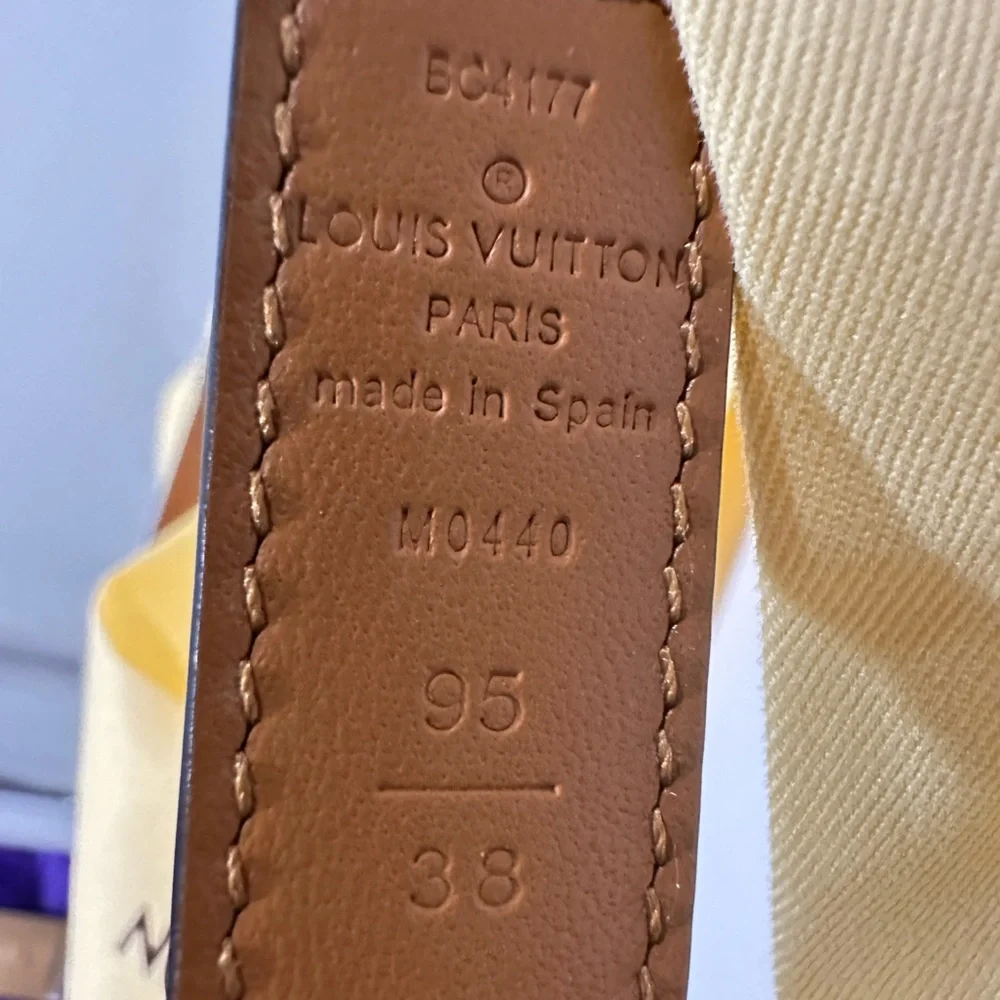 Louis Vuitton Brown and Gold Belt - Picture 5 of 5
